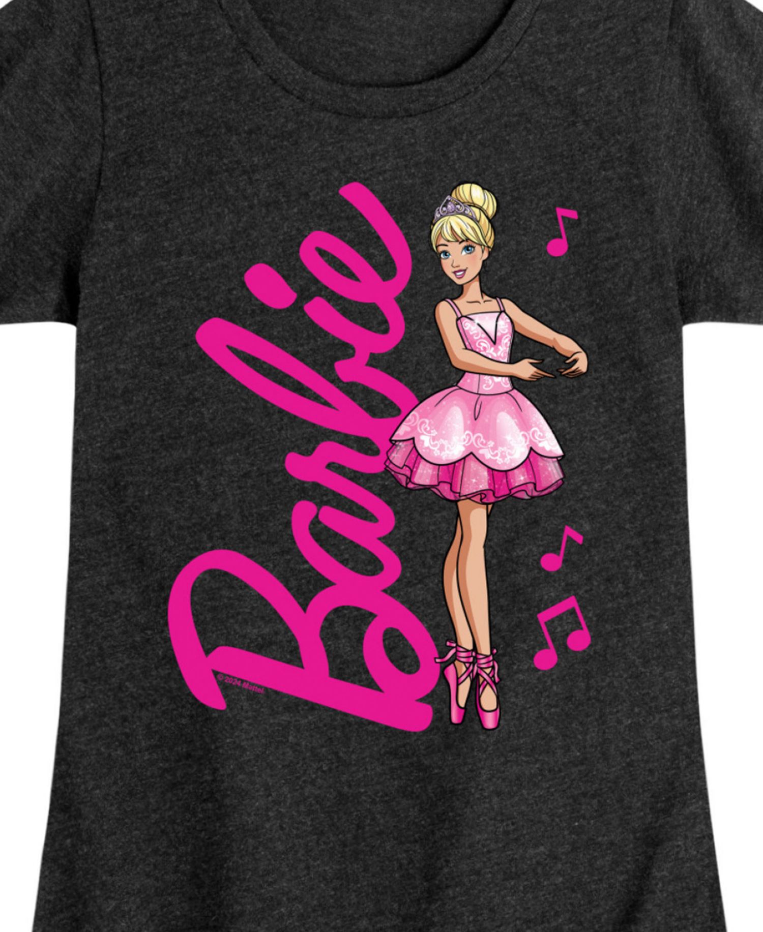 Big Girls Ballerina Graphic Short Sleeve T-Shirt