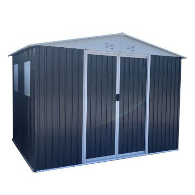 Apex Roof Garden Shed (10'x8') with Lockable Door, Windows, and Aluminum Frame