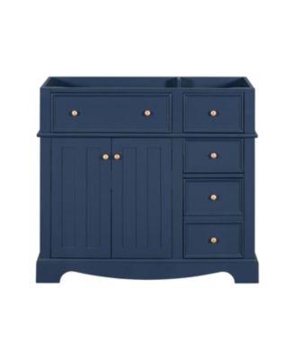 36" Freestanding Bathroom Vanity with Drawers and Shelf