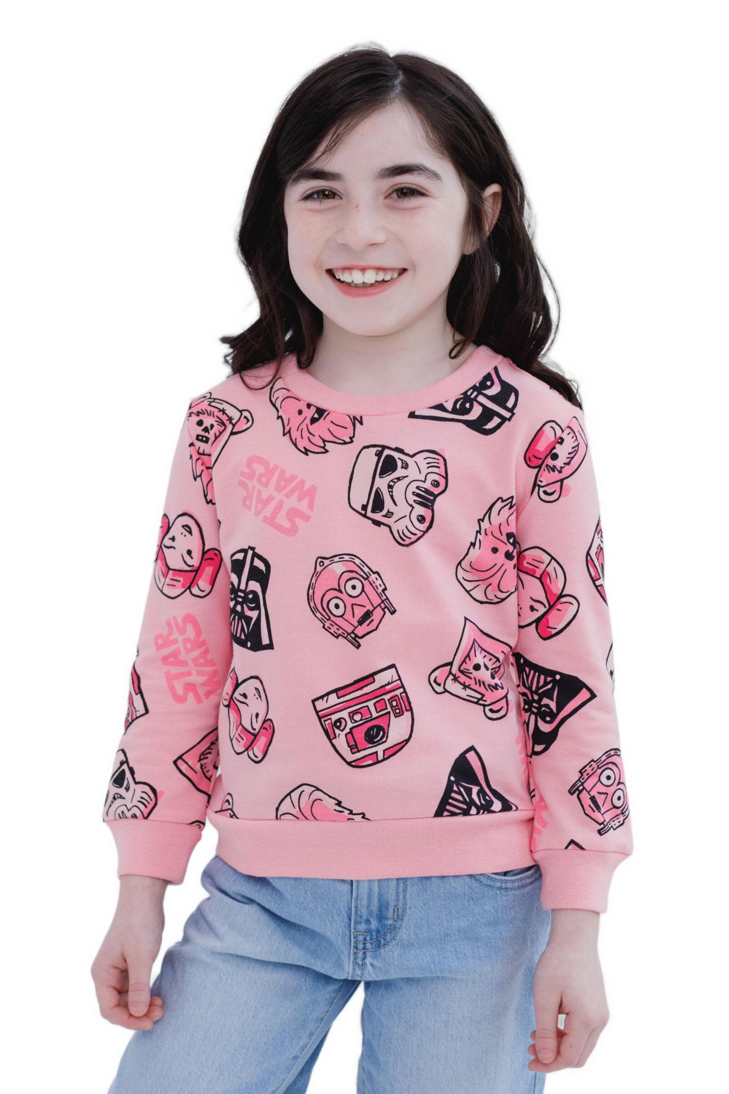Little Girls The Mandalorian Yoda French Terry Sweatshirt to