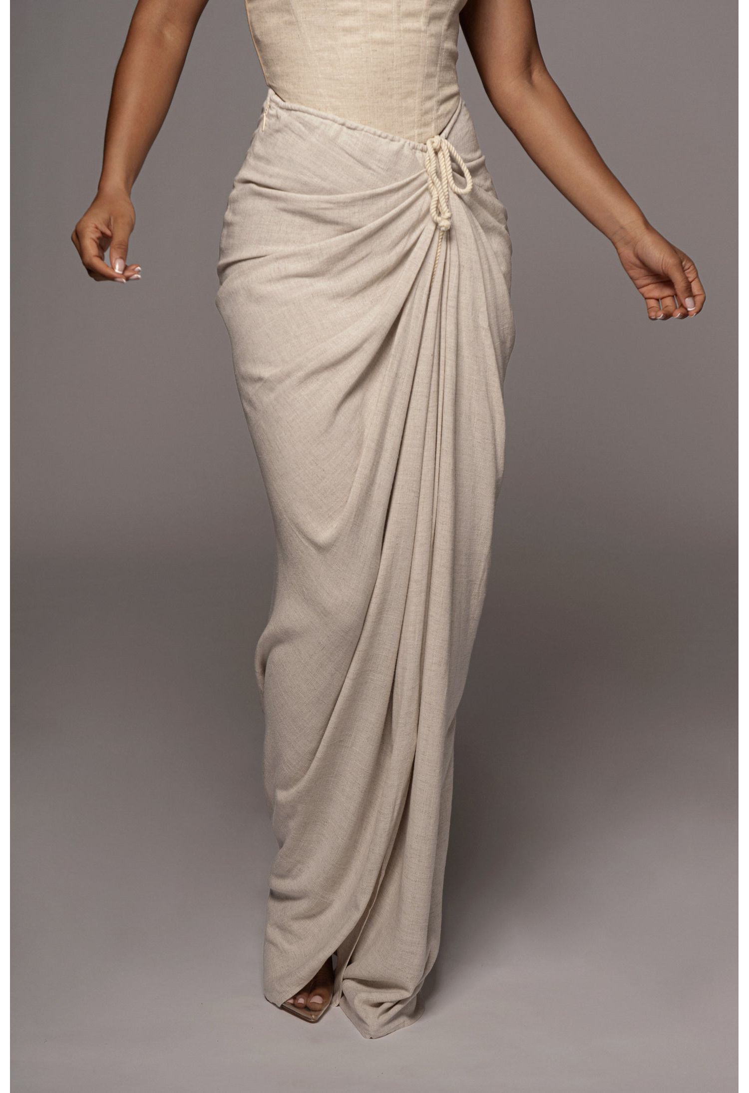 Women's Noelia Linen Slit Skirt