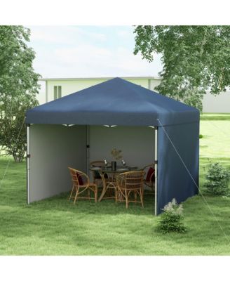 10' x 10' Pop Up Canopy with 3 Sidewalls and Carry Bag,