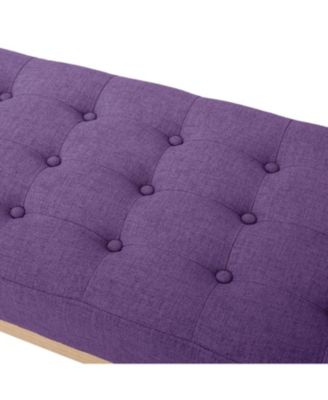 Streamdale Ottoman Bench, Purple