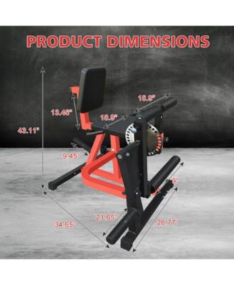Streamdale Adjustable Leg Extension/Curl Machine Home Gym Weight Machine