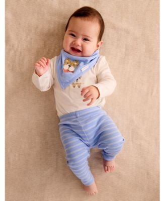 Baby Boys Bodysuit, Leggings and Bib 3 Piece Gift Set