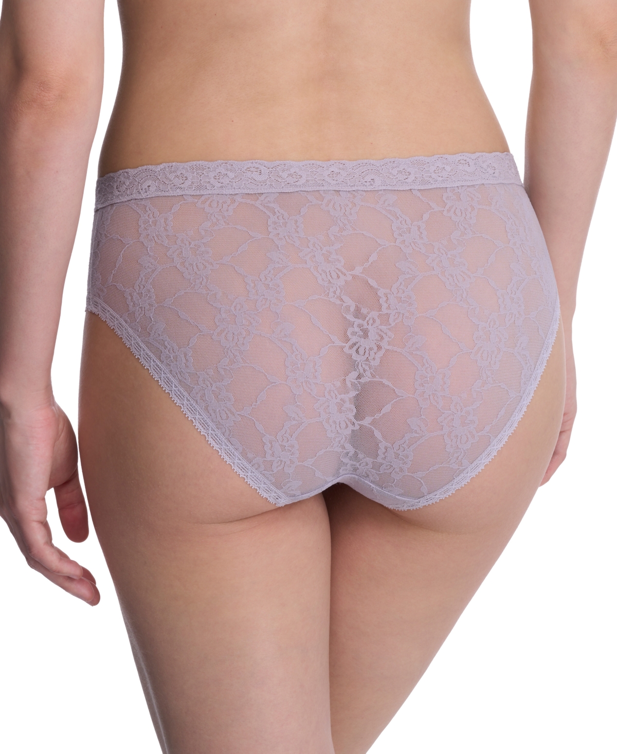Natori Bliss Allure One Size Lace Girl Briefs In Grey Lilac
