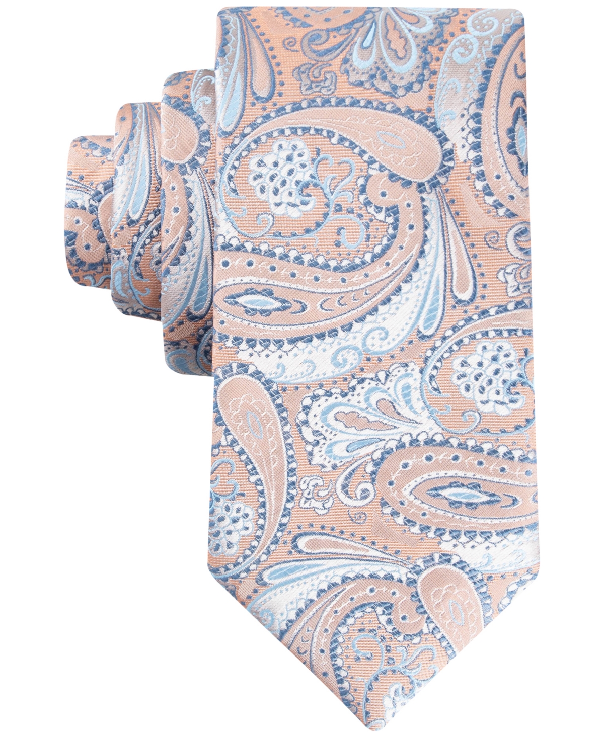 Men's Bell Paisley Tie - Orange
