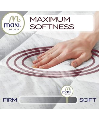 Maxi 100% Cotton Breathable Down Alternative Mattress Pad - White