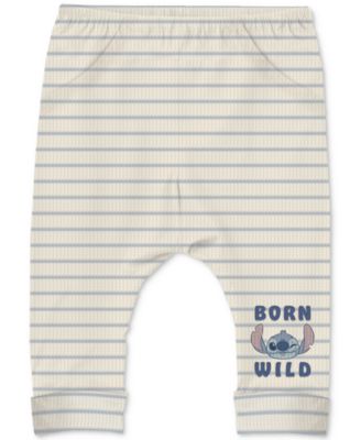 Baby Boys 3-Pc. Stitch Stripe Bodysuit, Pants & Hat Set
