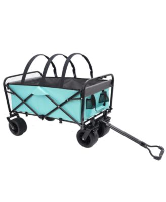 Streamdale 440lbs Collapsible Wagon with Strapping, Beach, Utility, Grocery, Camping, Gardening, Fishing