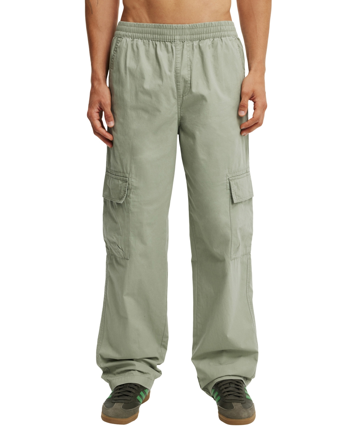 Shop Cotton On Men's Knox Baggy Cargo Pants In Soft Green