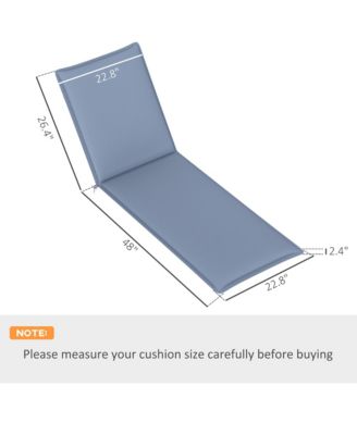 2PCS Chaise Lounge Chair Cushion, 76" x 23"