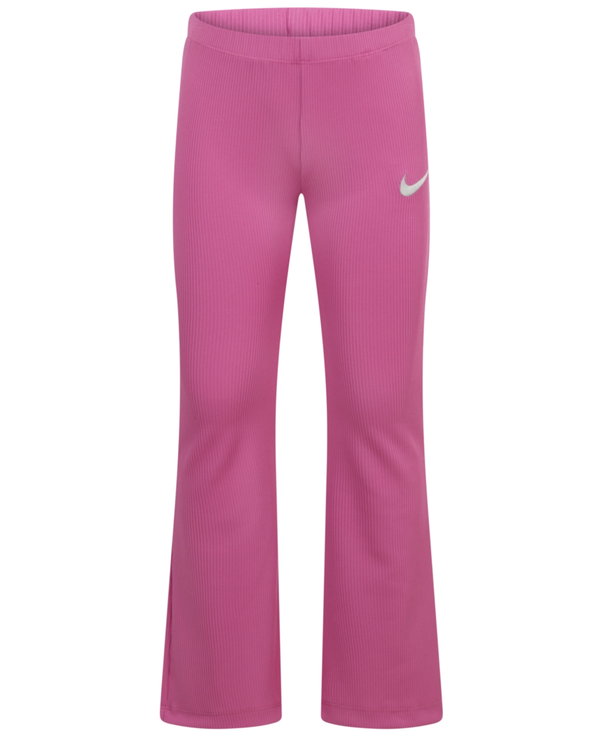 Nike Little Girls 2-piece Ribbed Quarter-zip Top And Leggings Set In Playful Pink