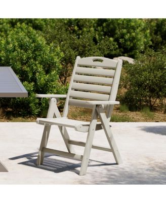 HDPE Adjustable Highback Folding Patio Dining Chair