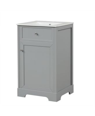  20" Bathroom Vanity with Sink, Bathroom Cabinet with Soft Closing Door, Storage Rack