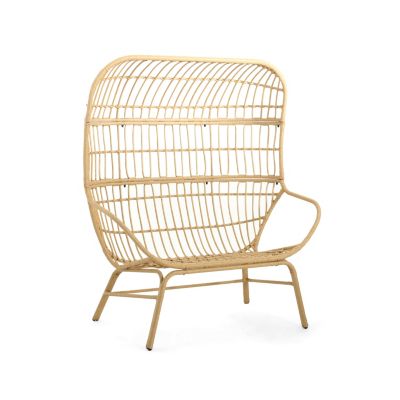 Streamdale Palos Outdoor Wicker Loveseat - Light Brown