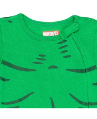 Avengers Baby Boys 3 Pack Zip Up Sleep N' Play Coveralls