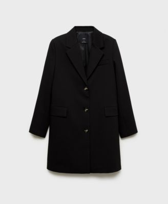 Women's Buttoned Midi Cotton Coat
