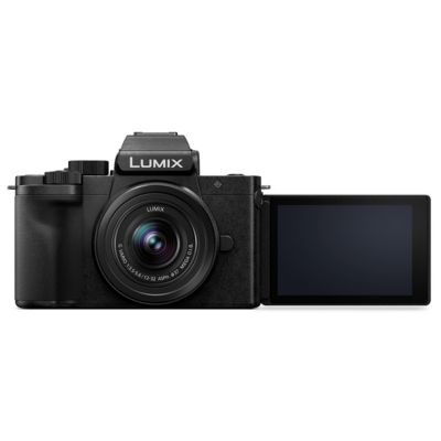 LUMIX DC-G100D Mirrorless Camera with G Vario 12-32mm f/3.5-5.6 ASPH OIS Lens, Bundle with Battery, 64GB Memory Card and Tripod
