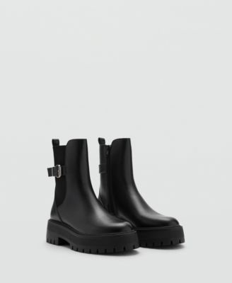 MANGO - Women's Buckled Chelsea Boots