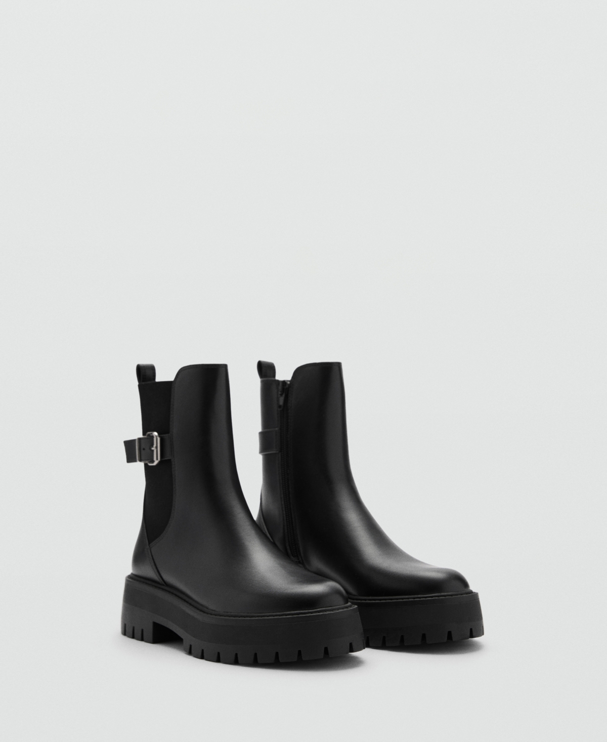 Mango Women's Buckled Chelsea Boots