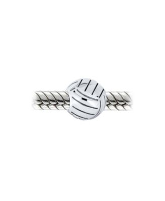 Volleyball Charm Bead in Sterling Silver