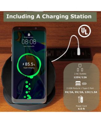 44 Inch Wooden Storage Cabinet TV Stand