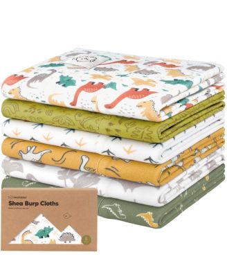 KeaBabies 6pk Shea Baby Burp Cloths for Baby Boys and Girls Burping Cloths for Babies Newborn - Mesozoic 22$