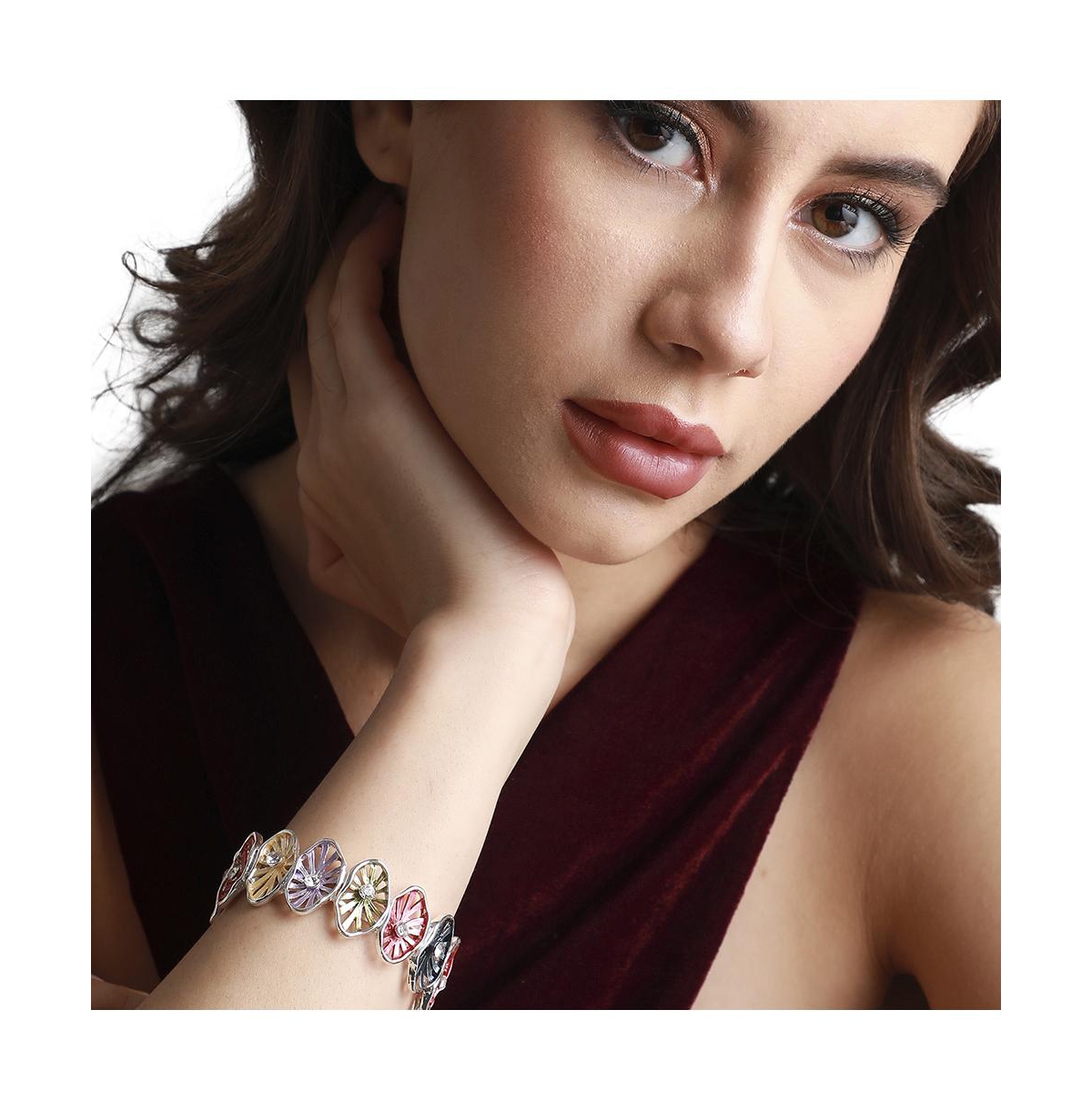 Sohi Mushroom Umbrella Bracelet In Silver