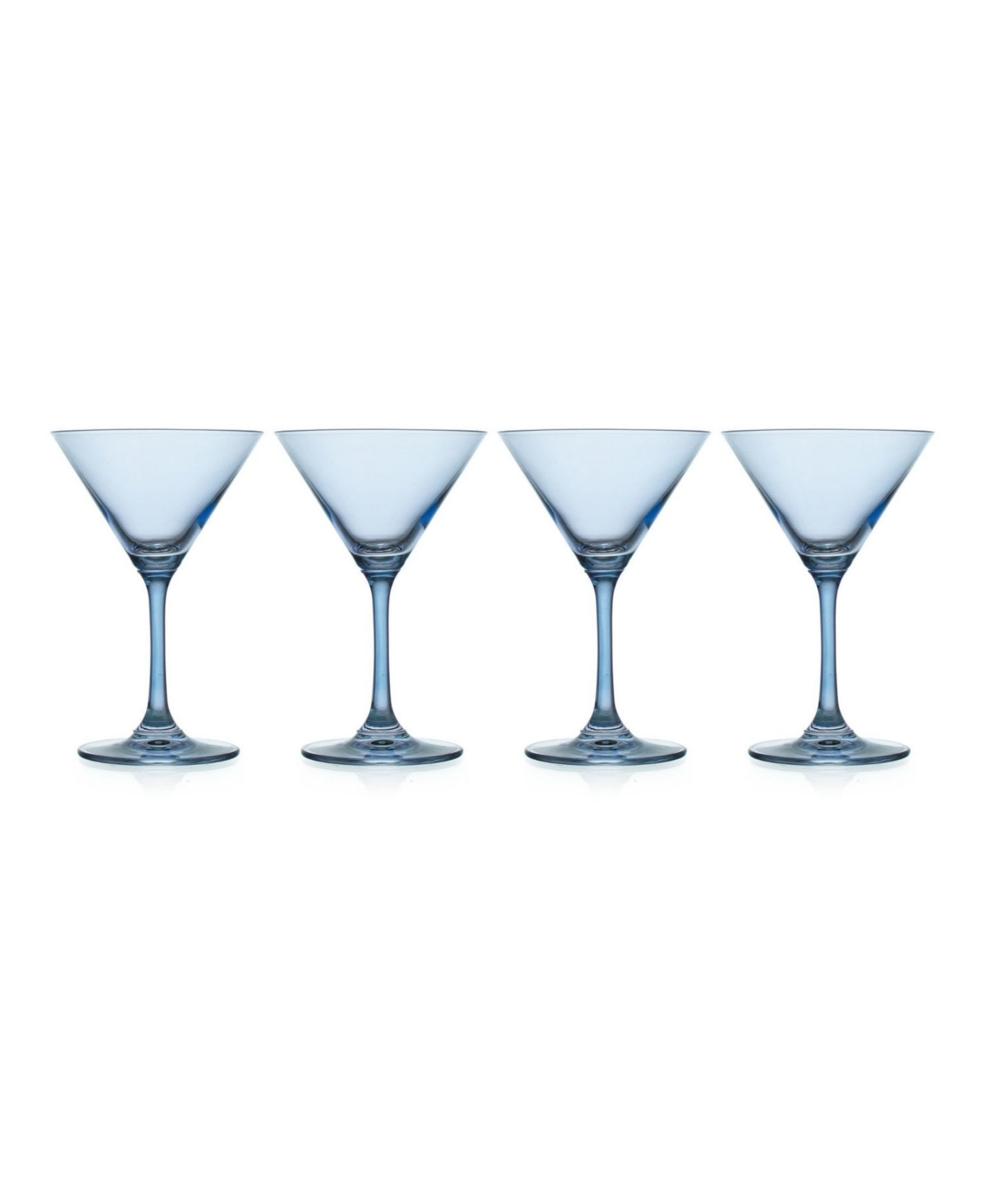 Godinger Veneto Martini Glasses, Set Of 4 In Blue