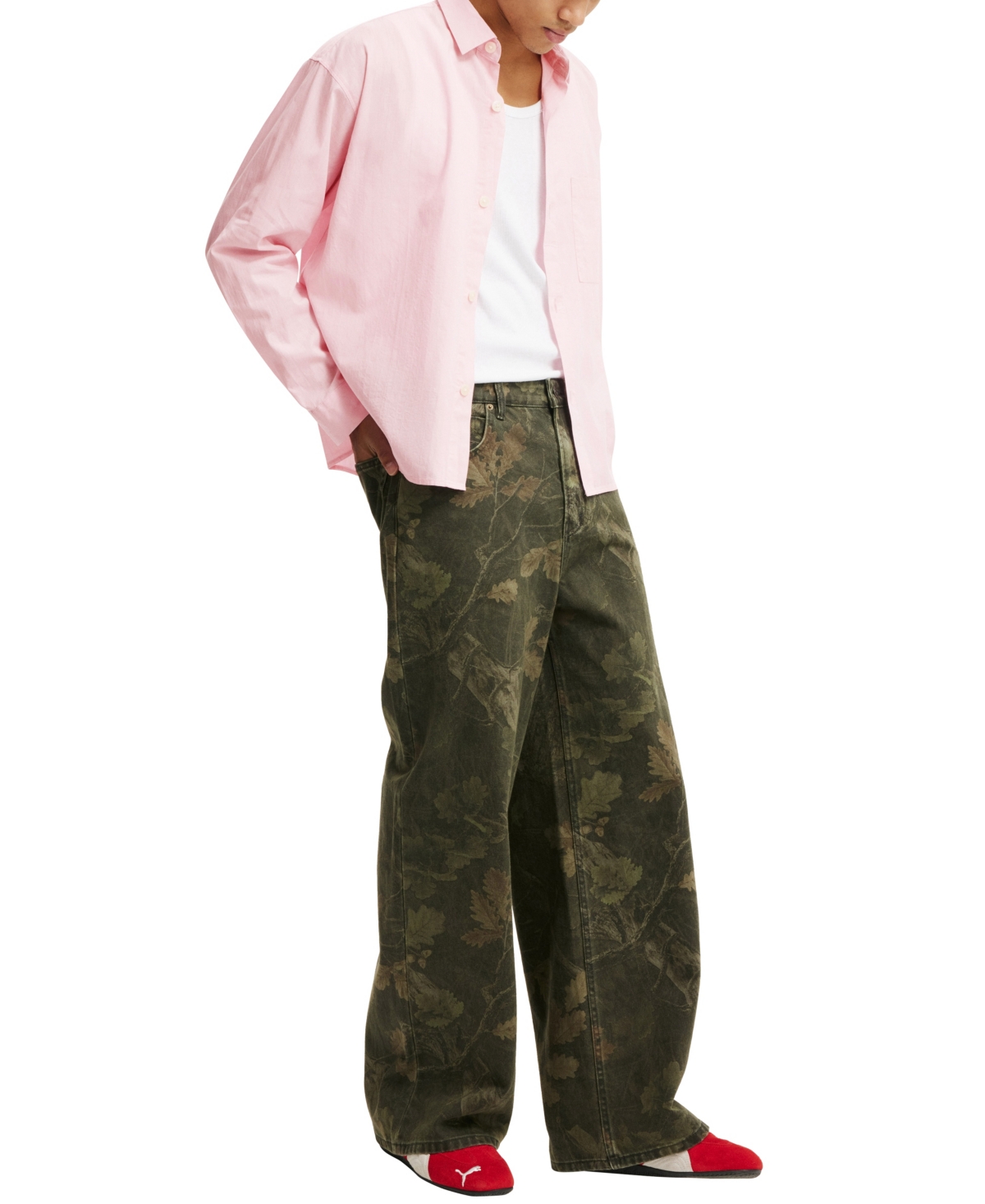 Shop Cotton On Men's Hampton Long Sleeve Shirt In Soft Pink