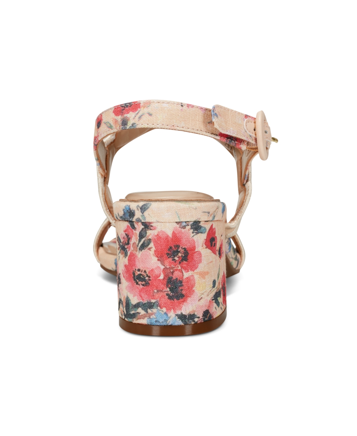 Shop Easy Spirit Women's Daana Block Heel Slingback Sandals In Soft Pink Floral