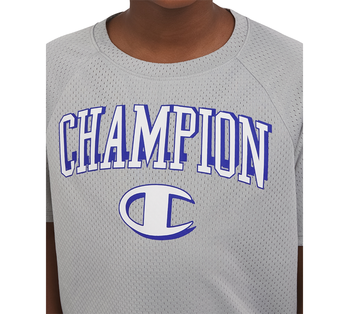 Champion Big Boys Football Jersey Shirt In Grey