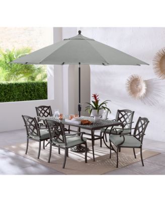 Wythburn Outdoor Dining 7 pc Set (72"x38" Table & 6 Lattice Dining Chairs)