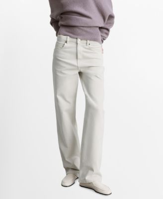 MANGO - Women's Miami Medium-Rise Straight-Fit Jeans