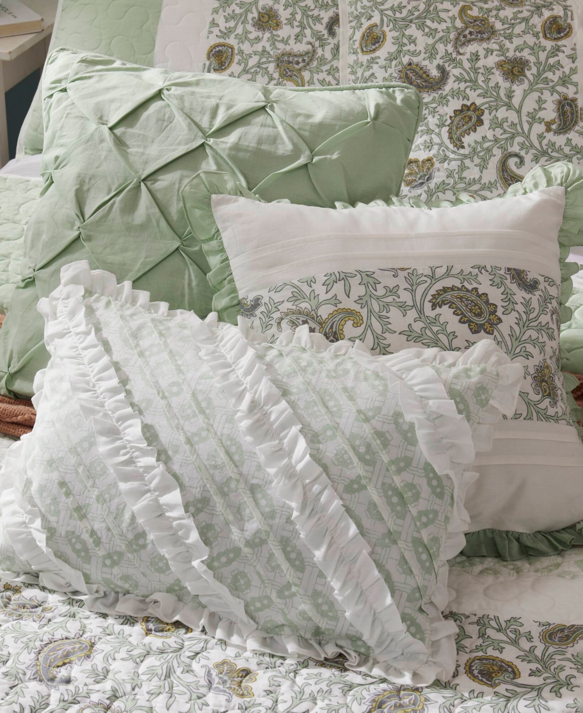 Madison Park Dawn 6-pc. Quilt Set, King/california King In Sage Green