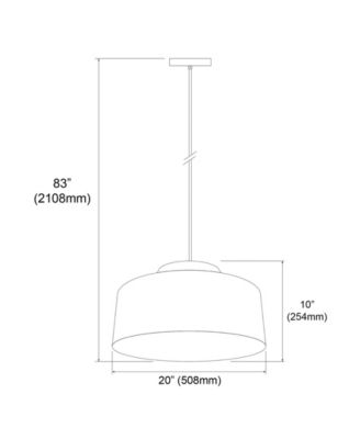 10.50" Metal Kup LED Pendant