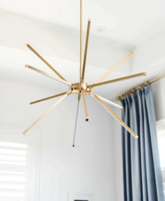 20.5" Metal Array 12 Light LED Chandelier