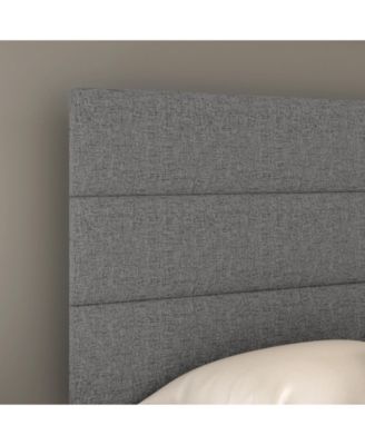 Sicily Linen Upholstered Platform Bed Frame with Adjustable Headboard - Boyd Sleep