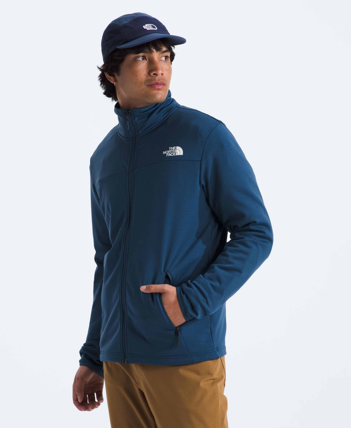 THE NORTH FACE MEN'S CEDAR TRAIL GRID FLEECE FULL ZIP JACKET 