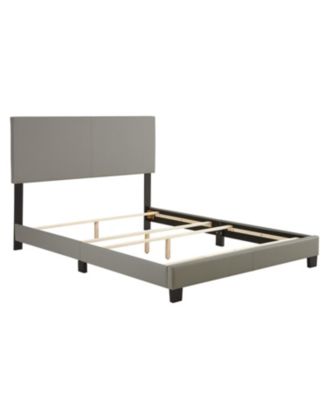 Florence Leatherette Upholstered Platform Bed Frame with Adjustable Headboard - Boyd Sleep