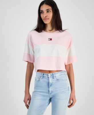 Tommy Jeans - Women's Colorblock Cotton Crop T-Shirt