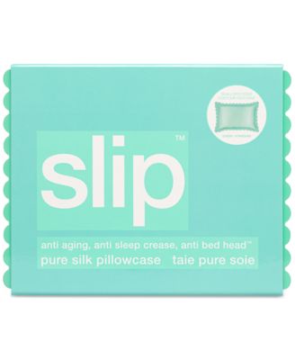 Pure Silk Queen Pillowcase With Scalloped Edge - Turquoise