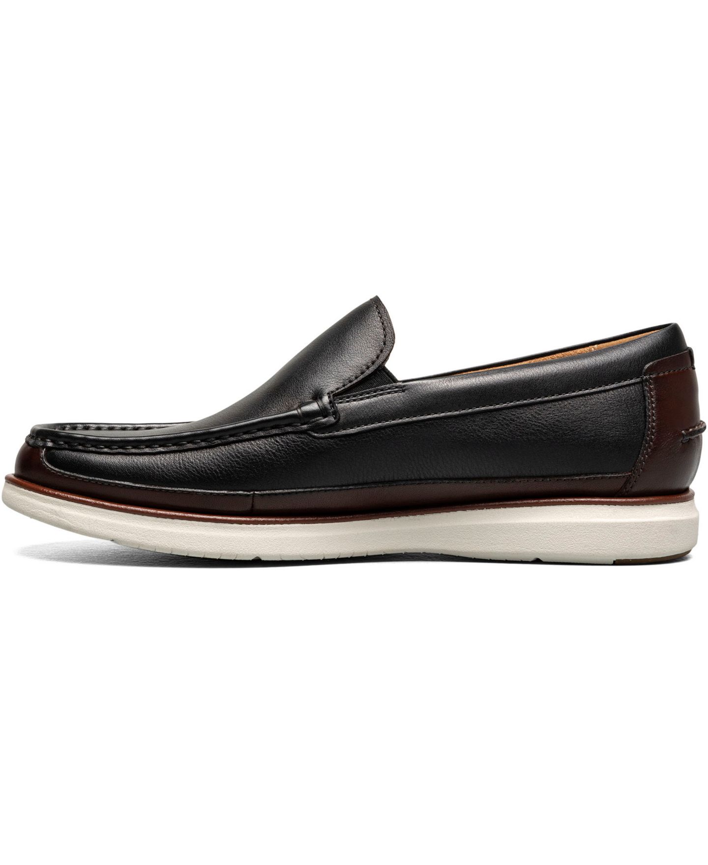 Мужские туфли Florsheim Tropics Moc Toe Venetian Loafer, цвет: Чёрный разноцветный — фото 5