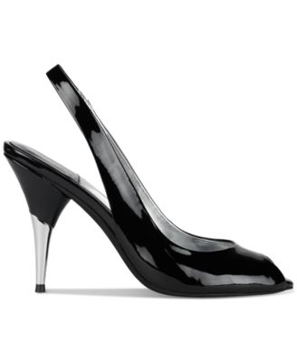 Women's Charis Peep-Toe Slingback Pumps