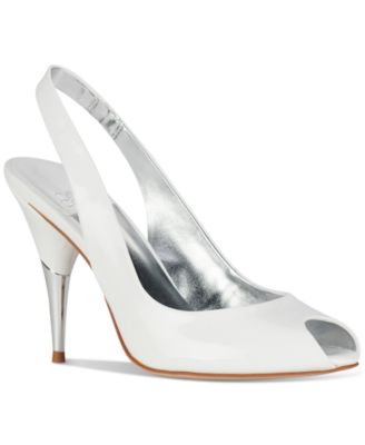 Women's Charis Peep-Toe Slingback Pumps