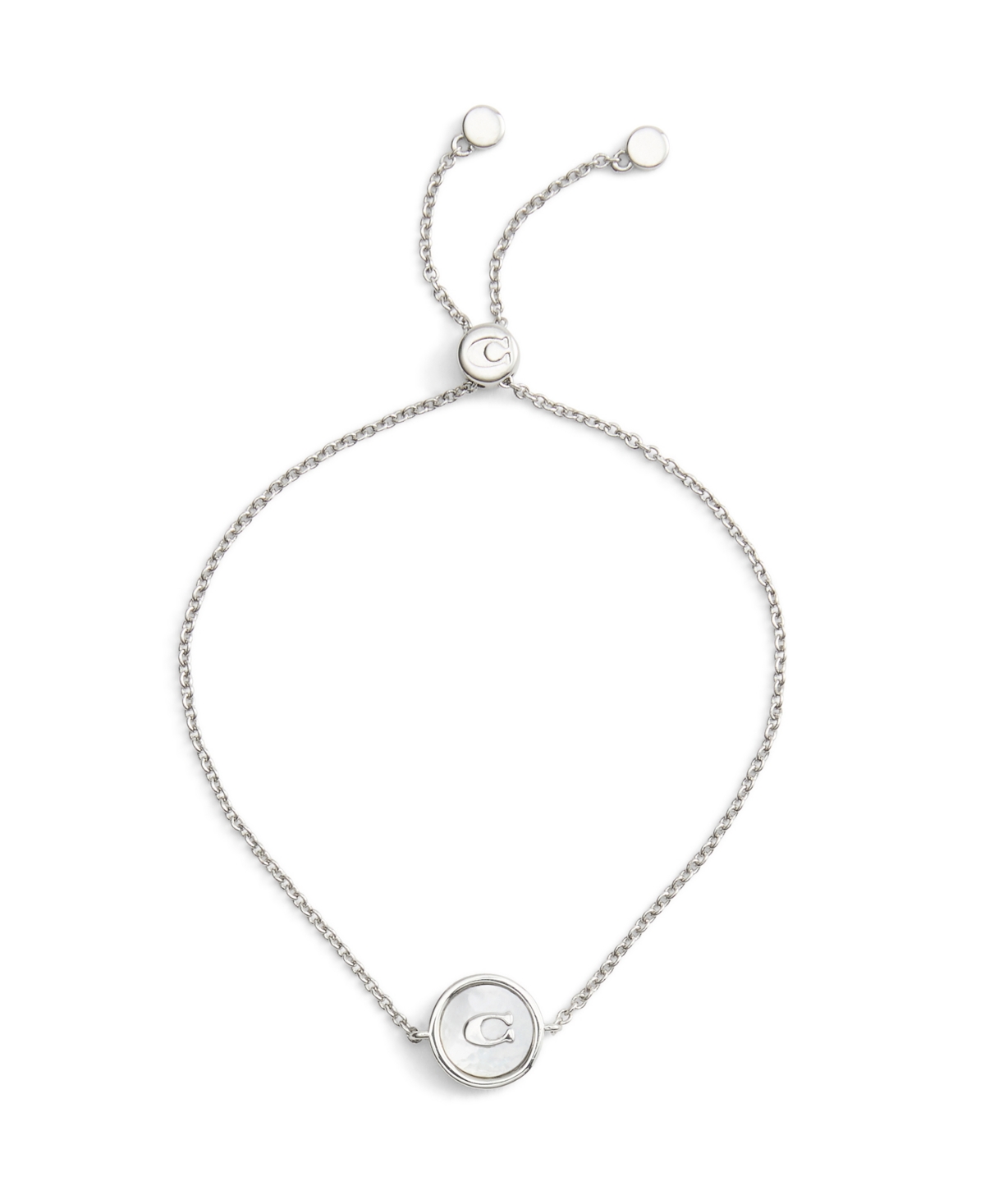 Coach Signature Mother of Pearl Coin Slider Bracelet