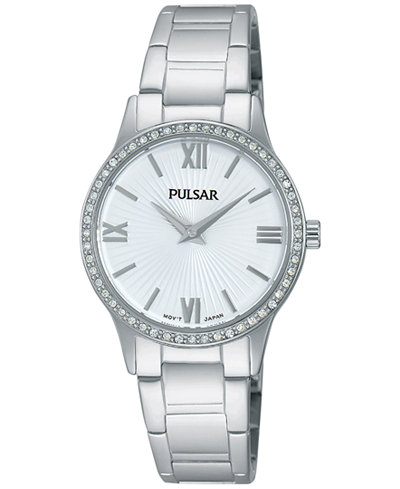 Pulsar Women's Dress Sport Stainless Steel Bracelet Watch 28mm PM2171