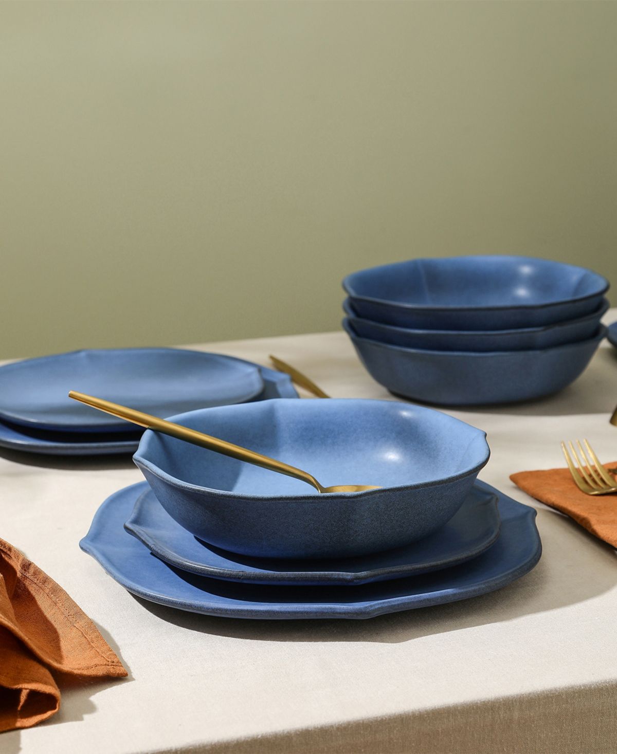 Baskerville 32 Pc. Dinnerware & Glassware Set, Service for 8 Deals and ...