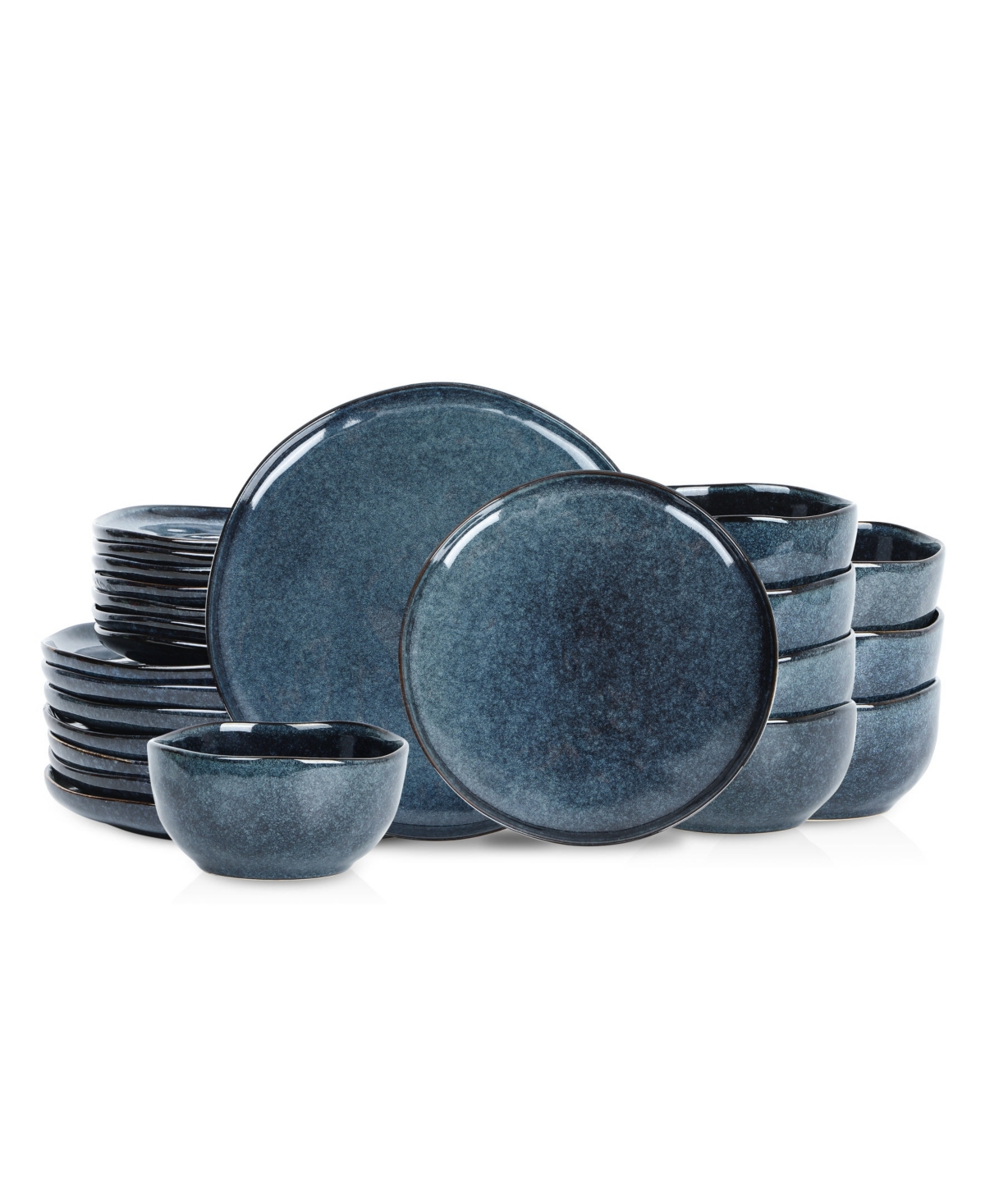 Mirella 24 Pc. Dinnerware Set, Service for 8 - Blue